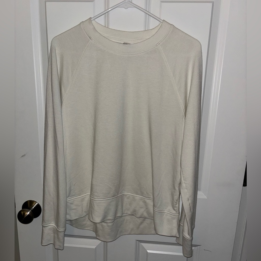 A New Day, Cream Sweatshirt, Size Large